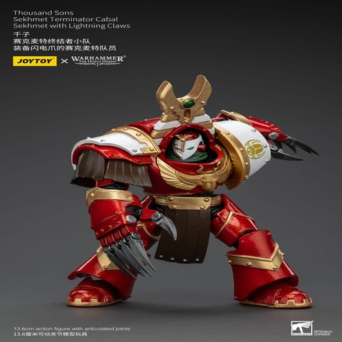 Warhammer The Horus Heresy figurine 1/18 Thousand Sons Sekhmet Terminator Cabal Sekhmet with Lightning Claws 14 cm