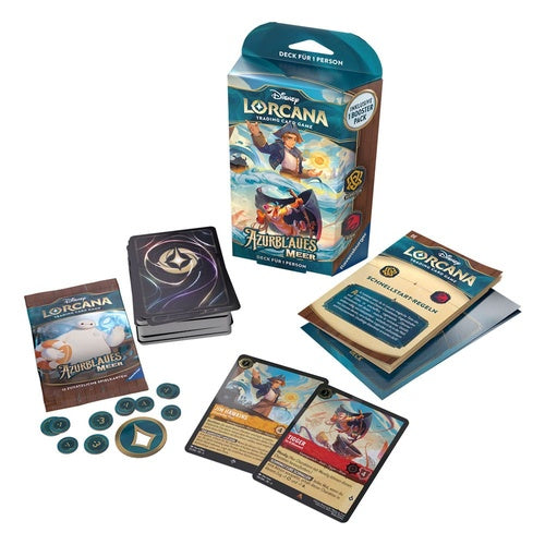 Disney Lorcana TCG présentoir decks de démarrage Azurblaues Meer (8) *ALLEMAND*