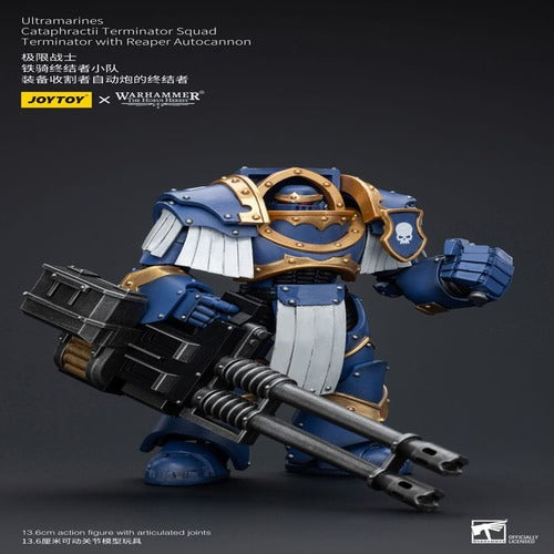 Warhammer The Horus Heresy figurine 1/18 Uitramarines Cataphractii Terminator Squad Terminator with Reaper Autocannon 14 cm
