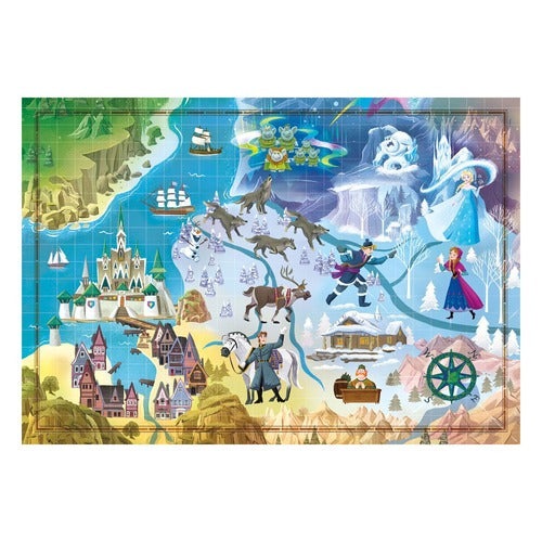 Disney Story Maps puzzle La Reine des neiges (1000 pièces)