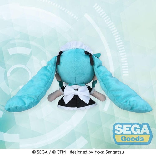 Hatsune Miku Project Diva Arcade peluche Fuwa Petit Mini Miku Maid Ver. (EX) 16 cm