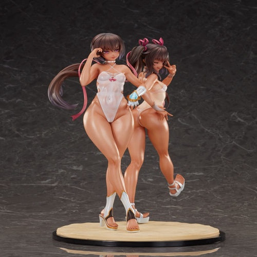 Taimanin RPG 2-Set PVC Statue 1/6 Adult Yukikaze and Young Yukikaze Swimsuits Ver. 28 cm