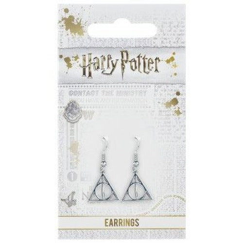Harry Potter boucles d´oreille plaquées argent Deathly Hallows