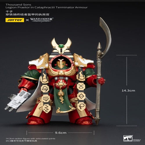 Warhammer The Horus Heresy figurine 1/18 Thousand sons Legion Praetor in Cataphractii Terminator Armour 12 cm