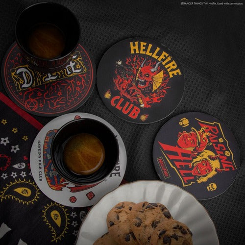 Stranger Things Untersetzer 4er-Pack Hellfire Club