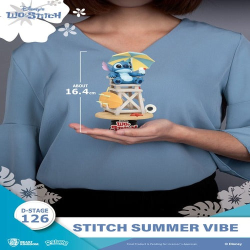 Disney diorama PVC D-Stage Stitch Summer Vibe 16 cm