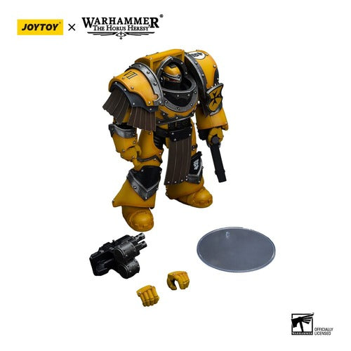 Warhammer The Horus Heresy figurine 1/18 Imperial Fists Legion Cataphractii Terminator Squad Legion Cataphractii with Chainfist 12 cm