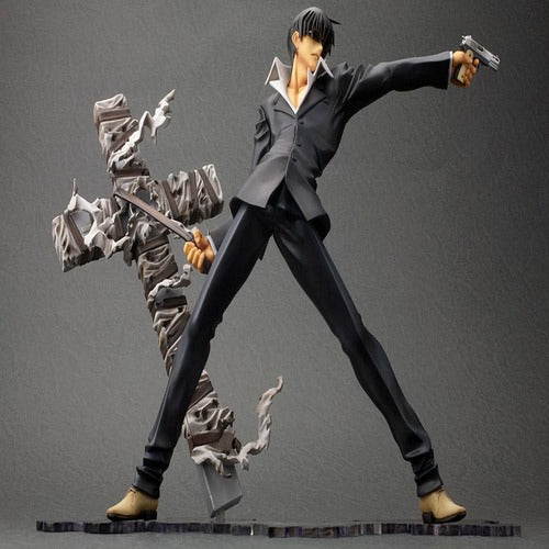 Trigun Badlands Rumble statuette PVC ARTFX J 1/8 Nicholas D. Wolfwood Renewal Package Version 20 cm