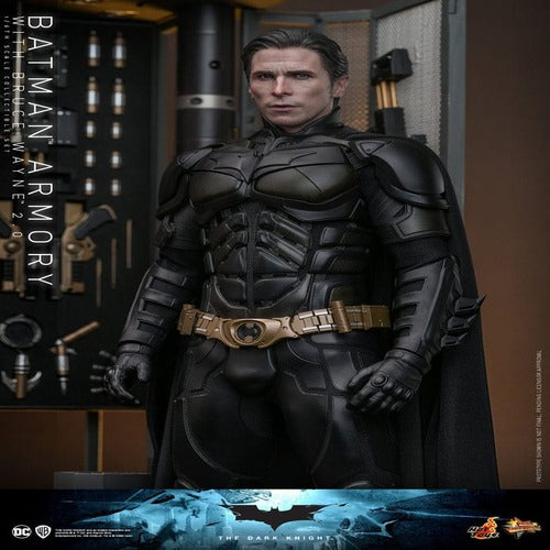 The Dark Knight Movie Masterpiece Actionfigur & Diorama 1/6 Batman Armory with Bruce Wayne (2.0) 30 cm