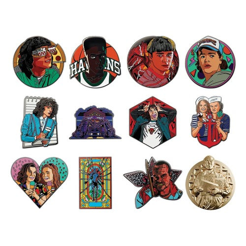 Stranger Things présentoir Pin's Mystery Pin Badge (12)