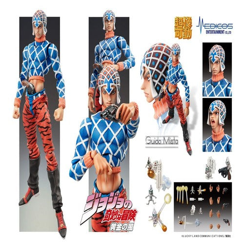 JoJo's Bizarre Adventure Part 5 statuette PVC Statue Chozokado Guido Mista & S P (re-run) 15 cm