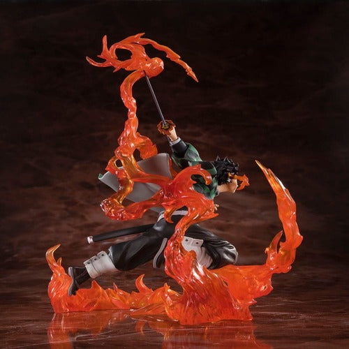 Demon Slayer: Kimetsu no Yaiba statuette PVC FiguartsZERO Kamado Tanjiro (Kyojuro Rengoku's Sword Guard Ver.) 19 cm