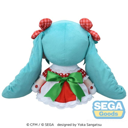 Character Vocal Series 01: Hatsune Miku peluche Fuwa Petit Hatsune Miku x Love and Berry Dress Up and Dance! Lovely Strawberry 40 cm