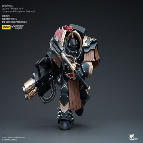 Warhammer The Horus Heresy figurine 1/18 Sons of Horus Justaerin Terminator Squad Justaerin with Multi-melta and Power MauL 12 cm