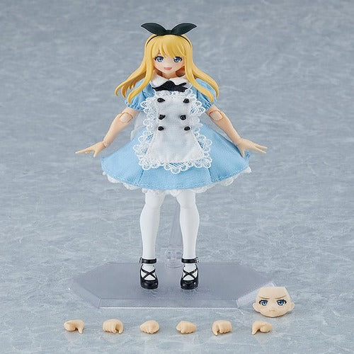 Original Character figurine Figma Female Body (Alice) with Dress and Apron Outfit 13 cm
