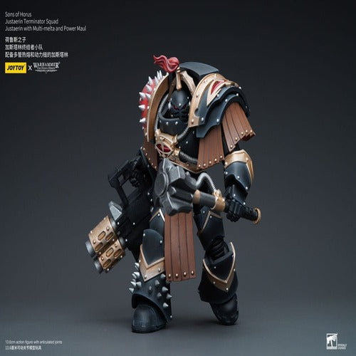 Warhammer The Horus Heresy figurine 1/18 Sons of Horus Justaerin Terminator Squad Justaerin with Multi-melta and Power MauL 12 cm