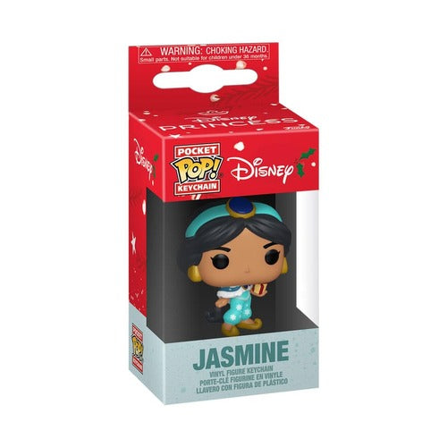 Disney Princess présentoir porte-clés Pocket POP! Holiday Jasmine 4 cm (12)