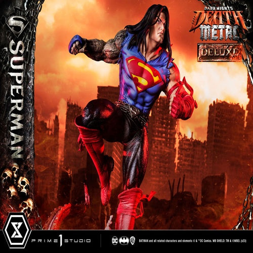 Dark Nights: Death Metal statuette 1/3 Death Metal Superman Deluxe Ver. 94 cm
