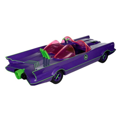 DC Retro figurine avec voiture Batman 66 Batmobil with Joker (Gold Label)