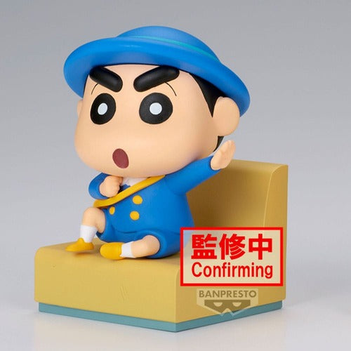 Crayon Shinchan statuette PVC Nakayoshi Memories Let's Go To Kindergarten With Masao-Kun (A: Shinnosuke) 8 cm