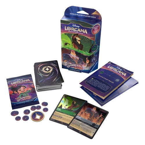 Disney Lorcana TCG présentoir decks de démarrage Shimmering Skies (8) *ANGLAIS*