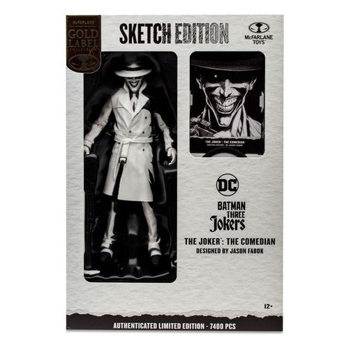 Batman: Three Jokers DC Multiverse figurine The Joker: The Comedian Sketch Edition (Gold Label) 18 cm