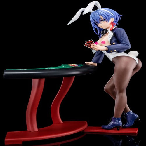 The Demon Sword Master of Excalibur Academy statuette 1/6 Sakuya Sieglinde wearing lapis lazuli blue bunny costume with Nip Slip Gimmick System 25 cm