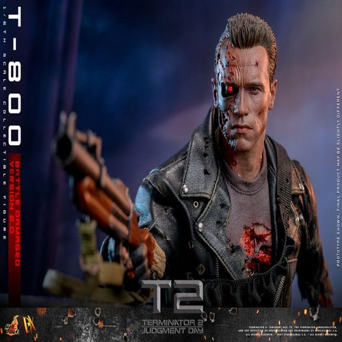 Terminator 2 figurine 1/6 Movie Masterpiece T-800 Battle Damaged Version 2.0 32 cm