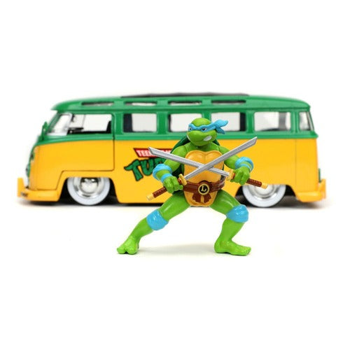 Tortues Ninja Véhicule 1/24 1962 VW Bus Leonardo