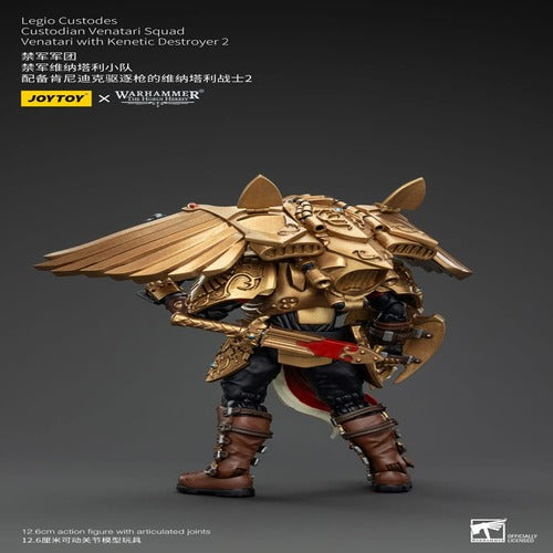 Warhammer The Horus Heresy figurine 1/18 Legio Custodes Custodian Venatari Squad Venatari with Kenetic Destroyer 2 13 cm