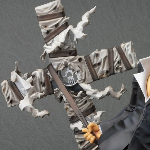 Trigun Badlands Rumble statuette PVC ARTFX J 1/8 Nicholas D. Wolfwood Renewal Package Version 20 cm