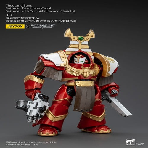 Warhammer The Horus Heresy figurine 1/18 Thousand Sons Sekhmet Terminator Cabal Sekhmet with Combi-Bolter and Chainfist 14 cm