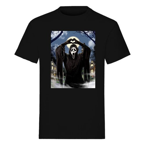 Scream T-Shirt Ghost Face Hearts (S)