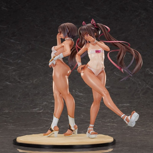 Taimanin RPG 2-Set PVC Statue 1/6 Adult Yukikaze and Young Yukikaze Swimsuits Ver. 28 cm
