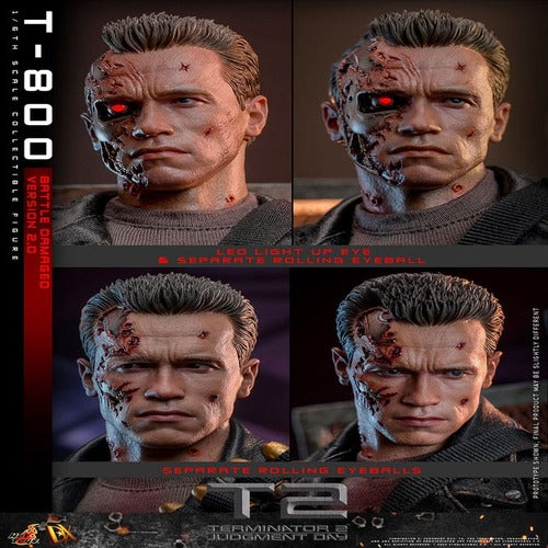 Terminator 2 figurine 1/6 Movie Masterpiece T-800 Battle Damaged Version 2.0 32 cm