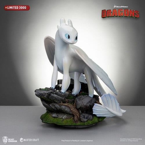 Dragons 3 statuette Master Craft Light Fury 29 cm