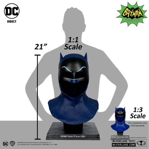 Batman 1966 DC Direct réplique 1/1 masque de Batman 53 cm