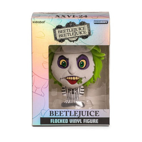 Beetlejuice Beetlejuice figurine Vinyl Bhunny Flocked Beetlejuice Striped Suit 10 cm