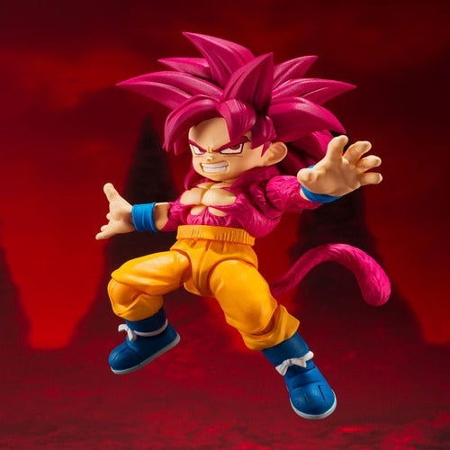 Dragon Ball Daima figurine S.H.Figuarts Super Saiyan Level 4 Son Goku (mini) 8 cm