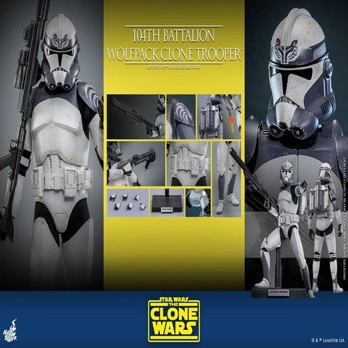 Star Wars The Clone Wars figurine 1/6 104th Battalion Wolfpack Clone Trooper 30 cm