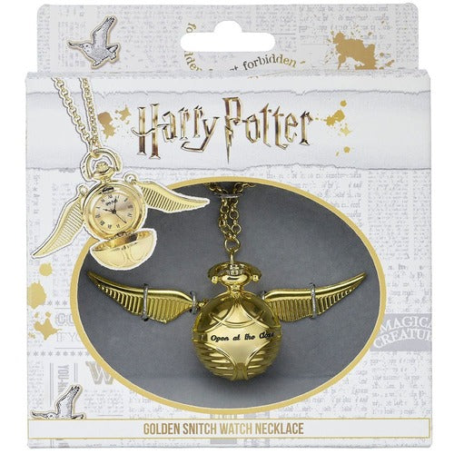 Harry Potter collier avec horloge Vif d'or (plaqué or)