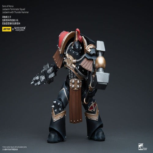 Warhammer The Horus Heresy figurine 1/18 Sons of Horus Justaerin Terminator Squad Justaerin with Thunder Hammer 12 cm