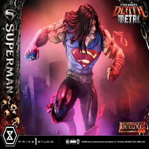 Dark Nights: Death Metal statuette 1/3 Death Metal Superman Deluxe Ver. 94 cm