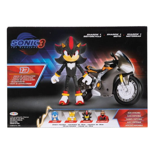 Sonic - The Hedgehog Movie 3 figurine avec véhicule 13 cm