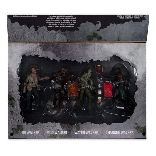 The Walking Dead pack 4 figurines Walkers 13 cm