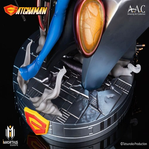 Gatchaman statuette Amazing Art Collection Ken the Eagle, The Leader of the Science Ninja Team 34 cm