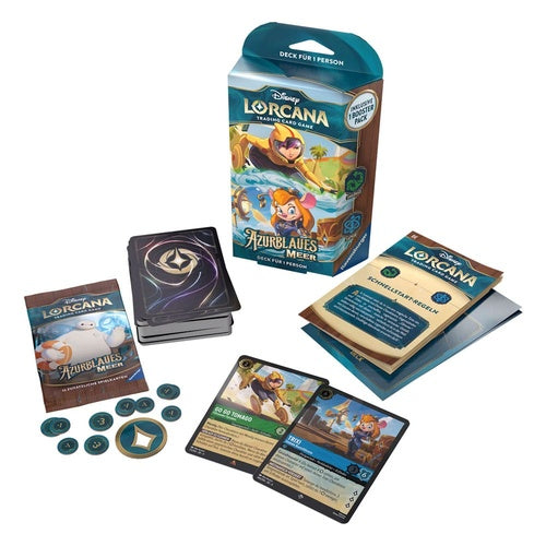 Disney Lorcana TCG présentoir decks de démarrage Azurblaues Meer (8) *ALLEMAND*