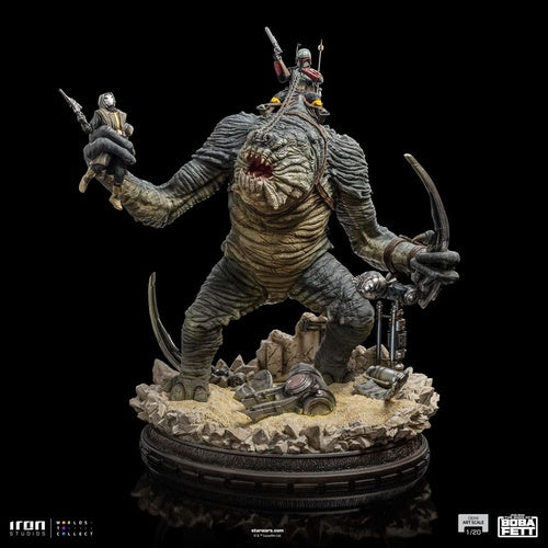 Das Buch von Boba Fett Demi Art Scale Statue 1/20 Boba Fett & Rancor 38 cm