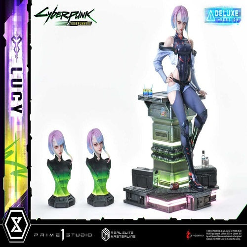 Cyberpunk: Edgerunners Real Elite Masterline Series Statue 1/4 Lucy Deluxe Bonus Version 50 cm