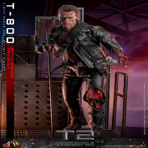 Terminator 2 figurine 1/6 Movie Masterpiece T-800 Battle Damaged Version 2.0 32 cm